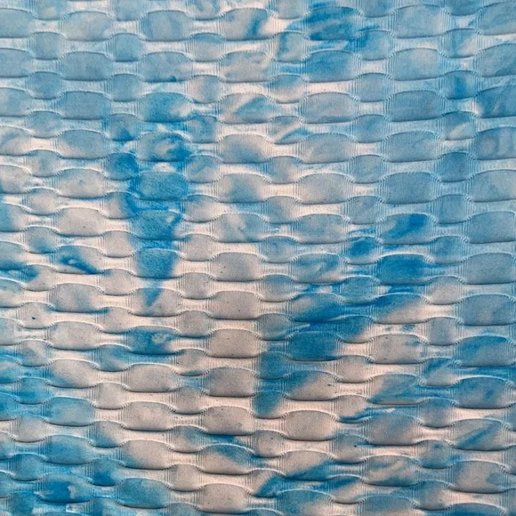 3/$12 Rue21 top Tie dye print honeycomb top w stretch & cinch string athleisure - Picture 7 of 16